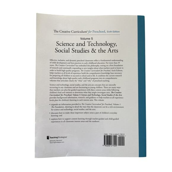 Creative Curriculum for Preschool Science & Tech & Social Studies-New 2010/2016 - Picture 2 of 5